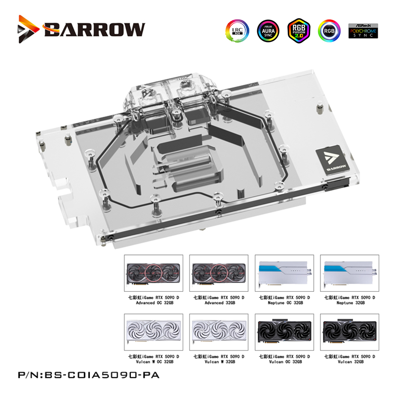 Barrow GPU Water Block for Col - Rtx 5090 32Gb 评论和价格