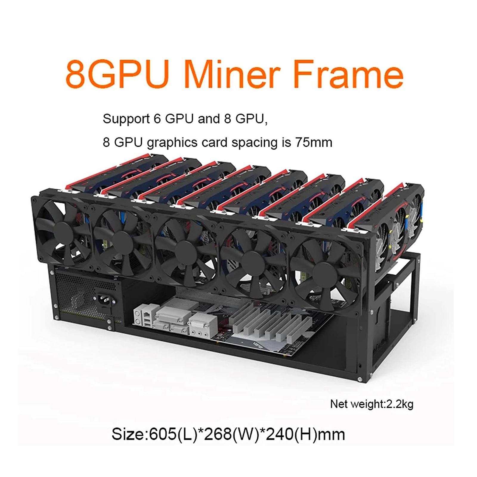 Open Frame Graphics Card Holde - Gpu Mining Rig Frame 8 Gpu 评论和价格