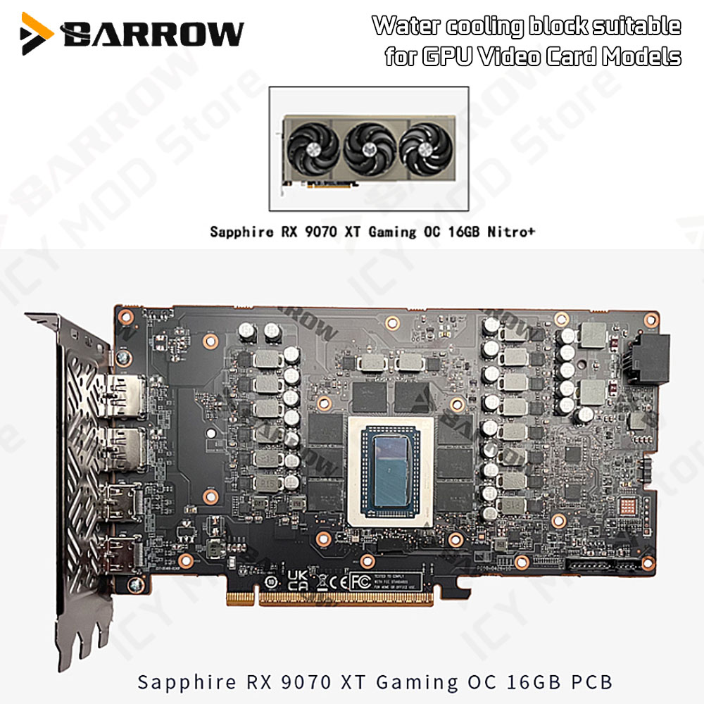 Barrow Graphics Card Water Coo - Rx 9070 16Gb 评论和价格