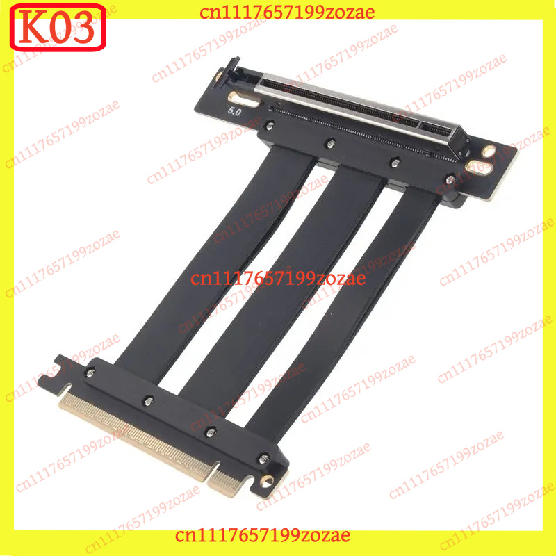 K03 PCIe 5.0 X16 90‑Degree Slo - Pcie 5.0 Gpu Riser Cable 评论和价格