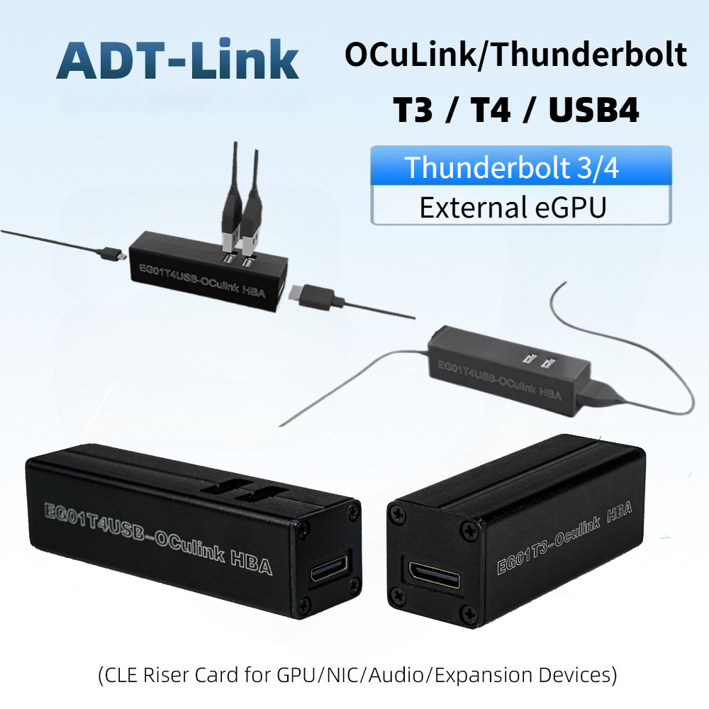 T3 / T4 OCuLink Thunderbolt 4  - Gpu External Dock Egpu Thunderbolt 4 评论和价格