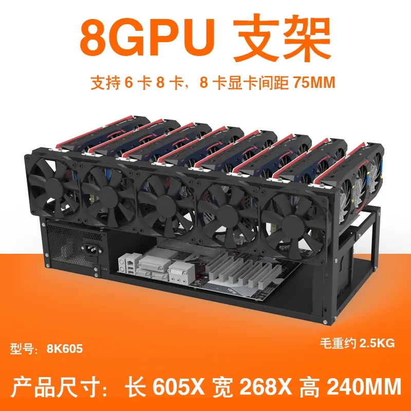 JMZ Graphics Card Stand Rack O - Gpu Mining Rig Frame 8 Gpu 评论和价格