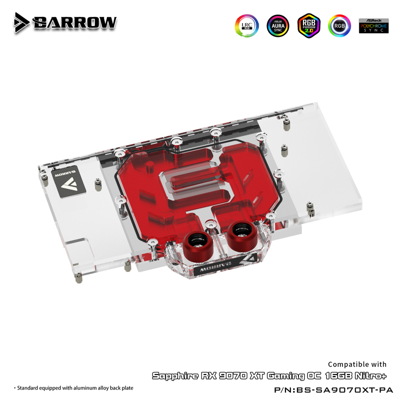 GPU Water Block For SAPPHIRE R - Rx 9070 16Gb 评论和价格