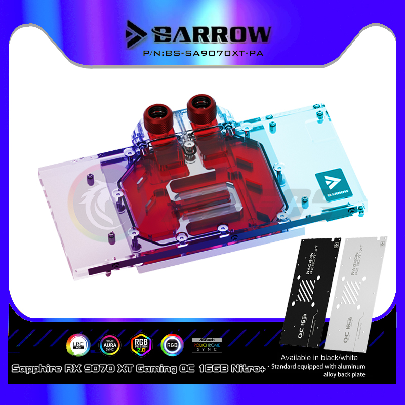 GPU Water Block For SAPPHIRE R - Rx 9070 16Gb 评论和价格