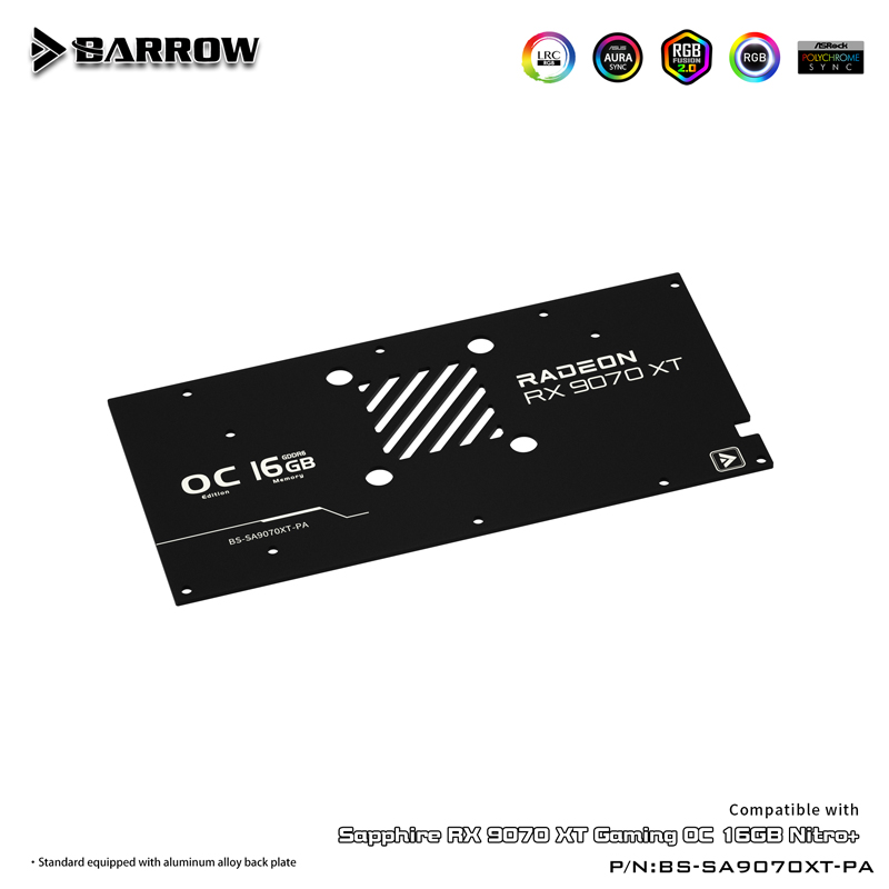 GPU Water Block For SAPPHIRE R - Rx 9070 16Gb 评论和价格