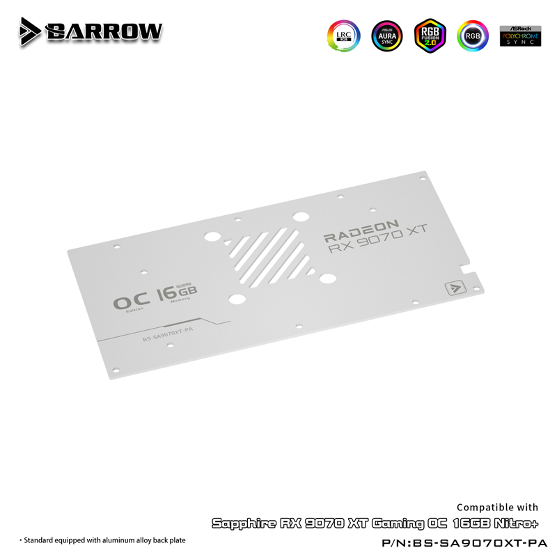 GPU Water Block For SAPPHIRE R - Rx 9070 16Gb 评论和价格